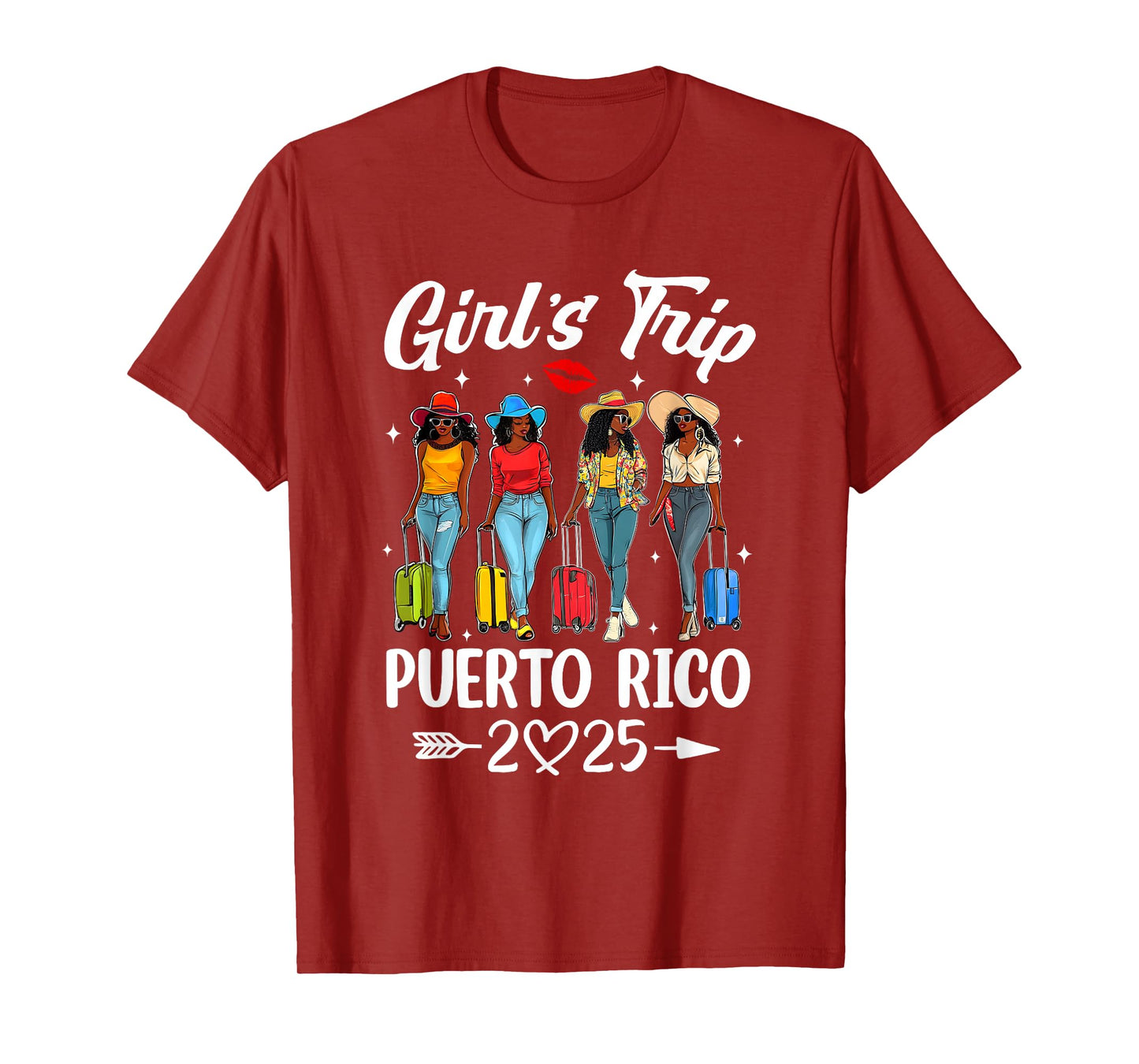 Puerto Rico Girls Trip 2025 Birthday Squad Women Vacation T-Shirt
