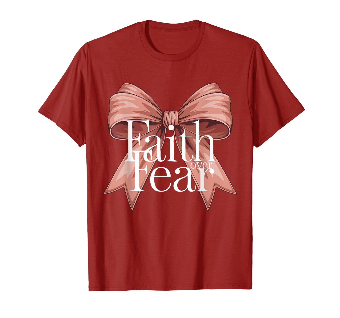 Faith Over Fear Christian Bow Teen Girl God Daughter Toddler T-Shirt
