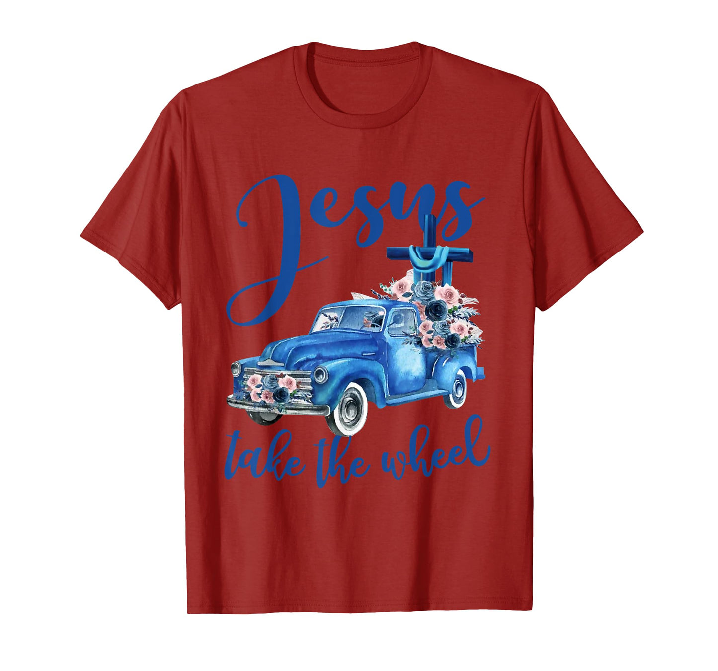 Jesus take the wheel Trucker Christian Religious T-Shirt