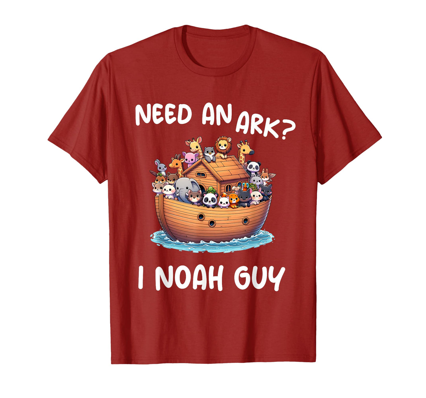 Anime Need An Ark? I Noah Guy Christian Funny Gifts Animal T-Shirt