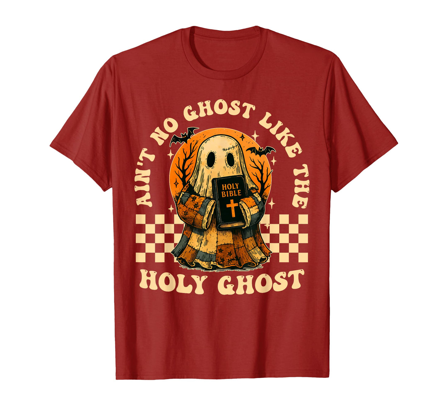 Ain’t No Ghost Like Holy Ghost Funny Christian Retro T-Shirt