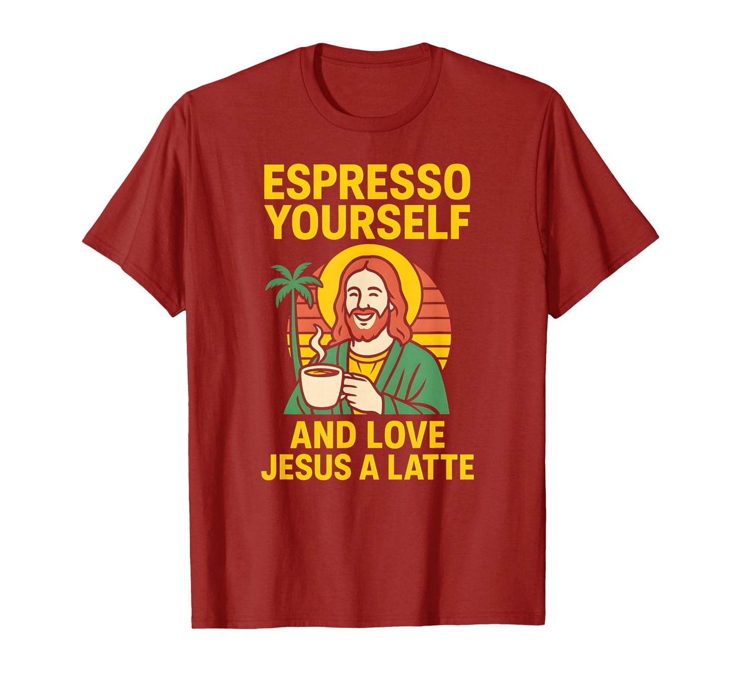 Jesus Pun Espresso Yourself Fun Womans Christian Faith T-Shirt