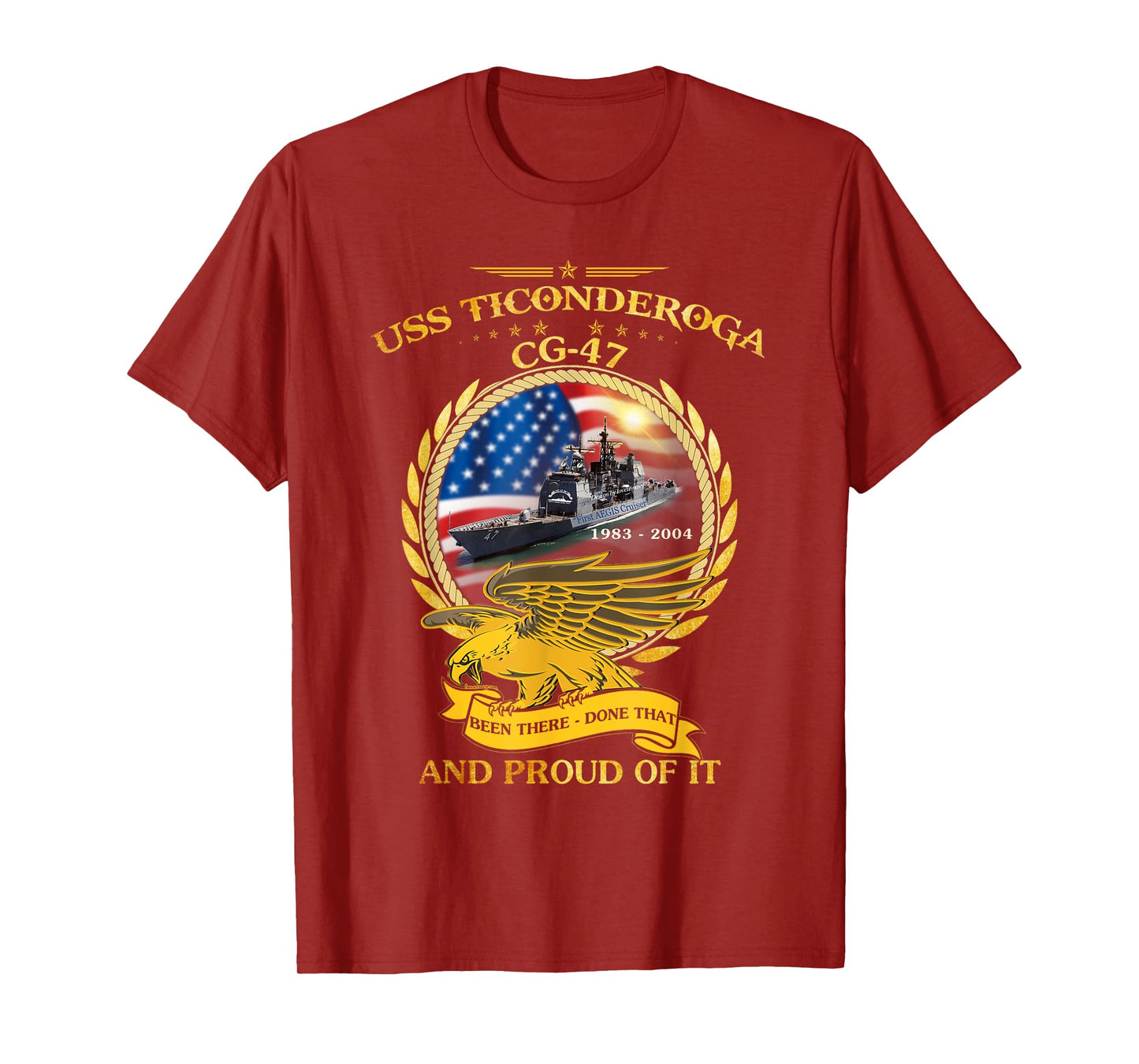 USS Ticonderoga (CG-47) 1983 - 2004 T-Shirt