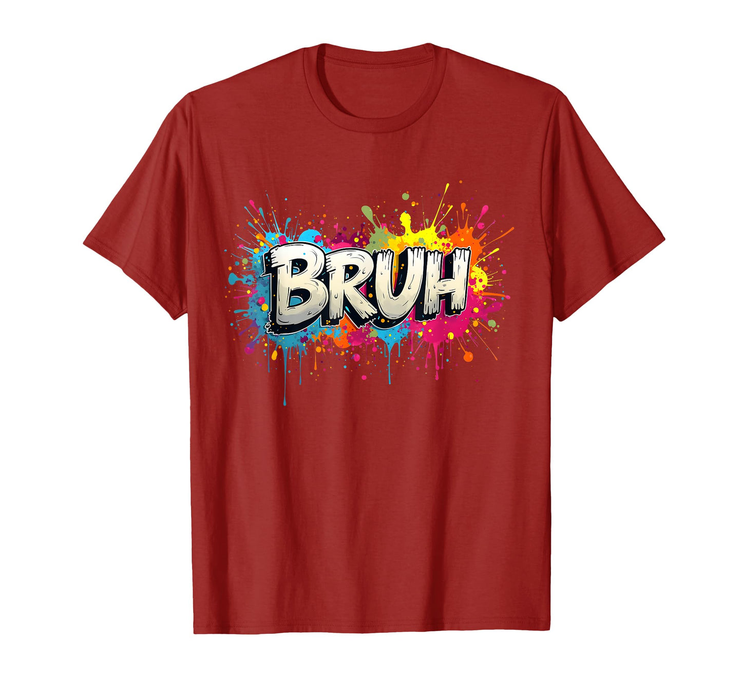 Bruh Meme Funny Saying Teens Graffiti Aesthetic Kids Boys T-Shirt