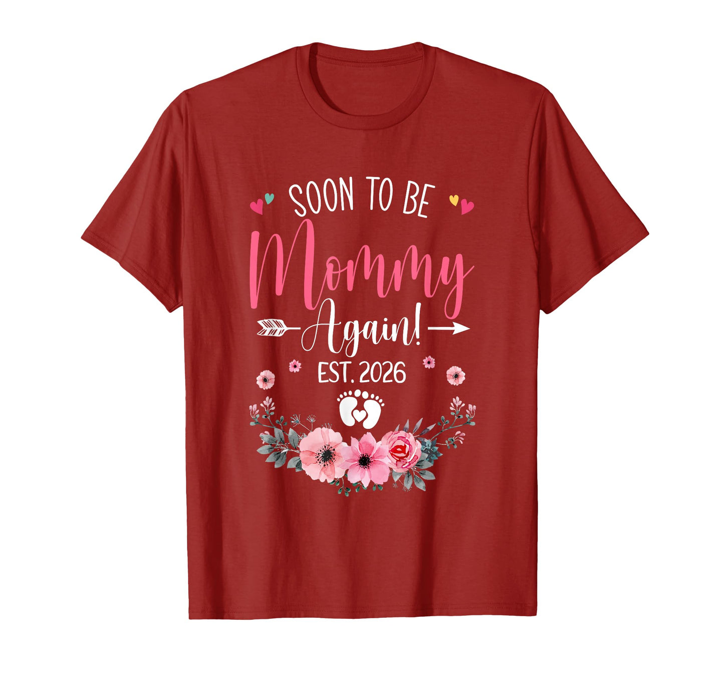 Soon To Be Mommy Again Est 2026 Mothers Day T-Shirt