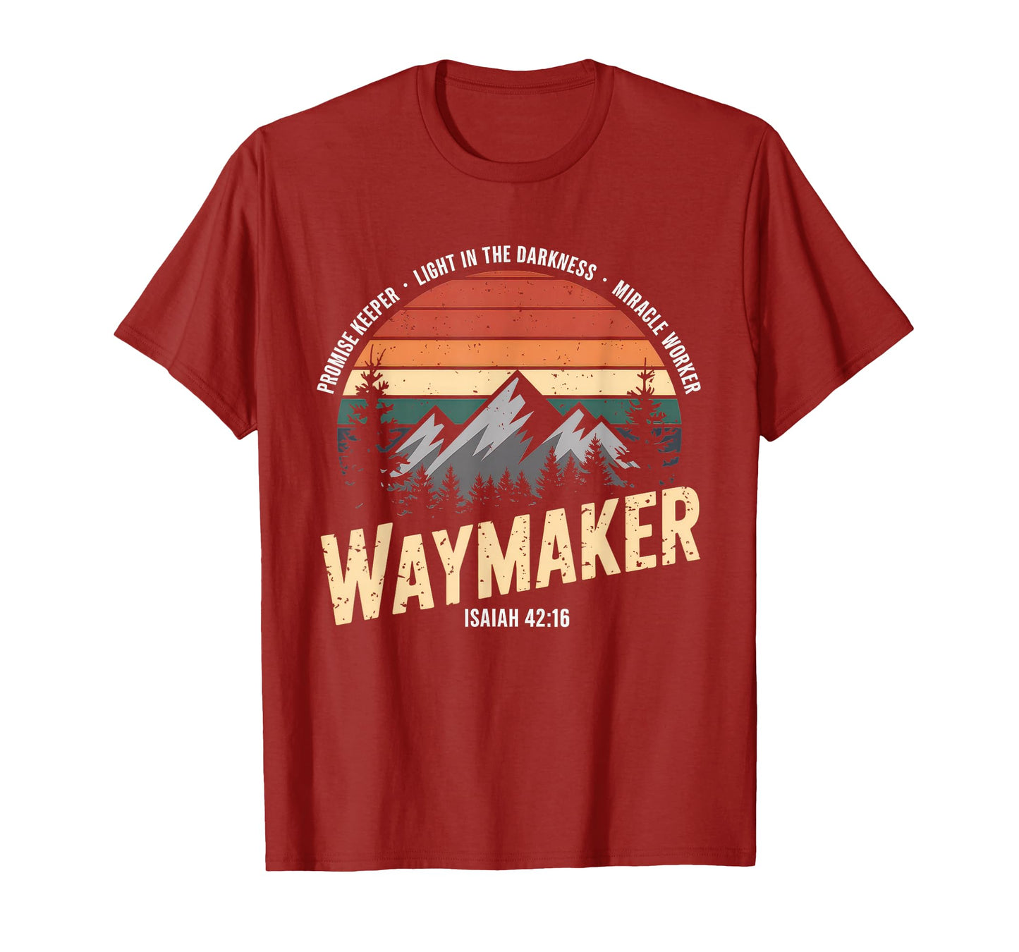 Waymaker Tshirt Promise Keeper Miracle Worker God Christian T-Shirt