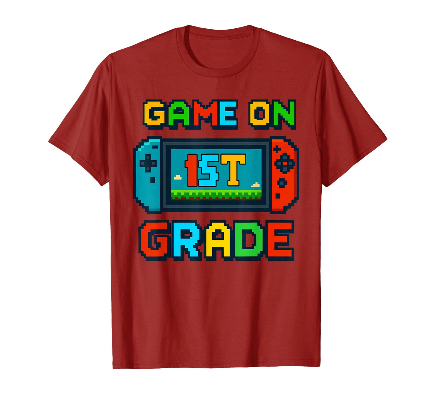 Game On 1st Grade Back to School Video Gamer First Grade T-Shirt