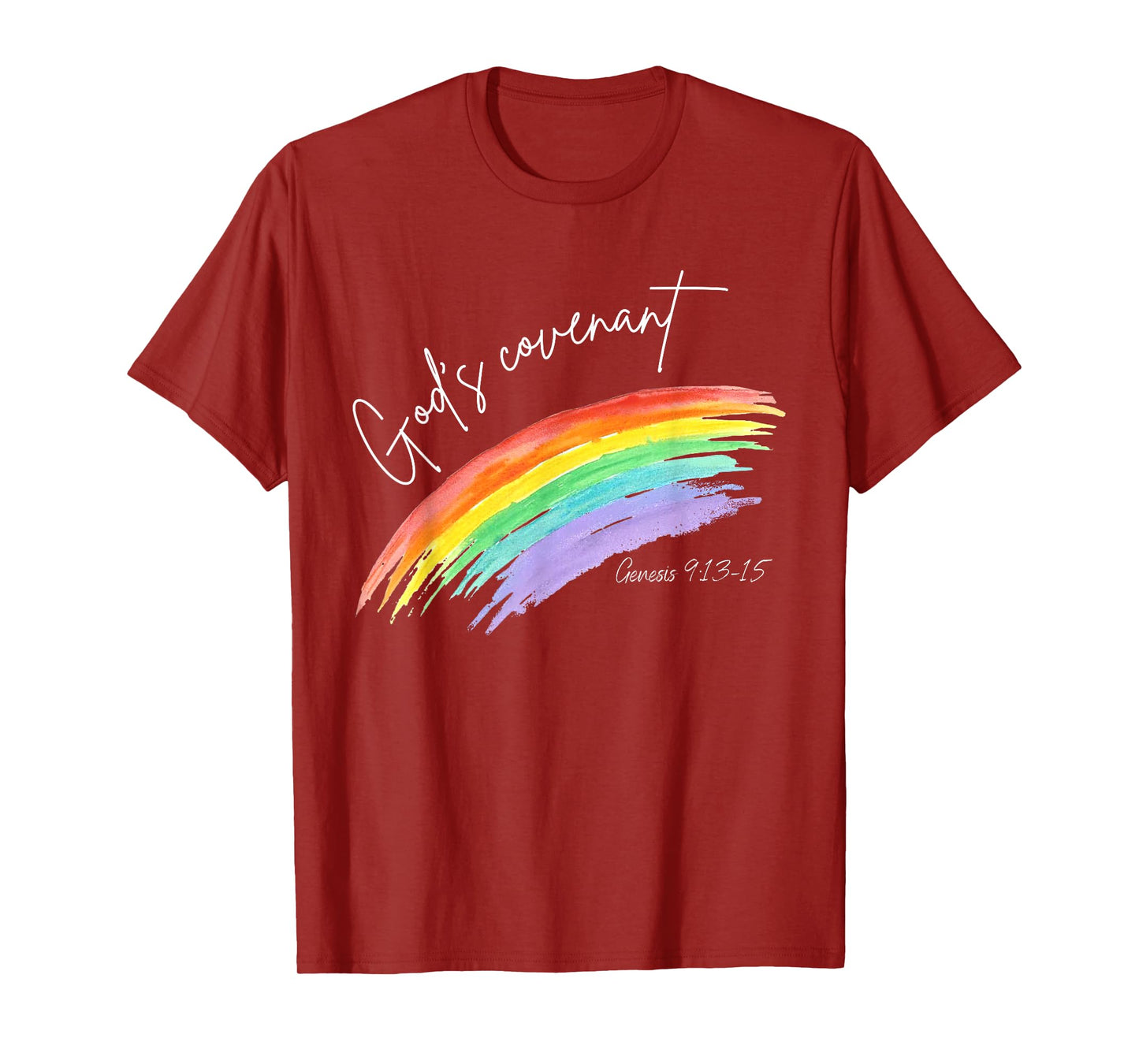 God's Covenant Genesis 9:13-15 Rainbow God's Believers T-Shirt