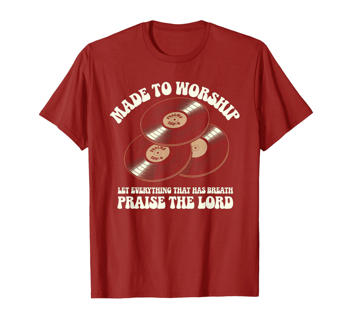 Worship Tshirt Christian Music Retro Cassette Psalms 150:6 T-Shirt