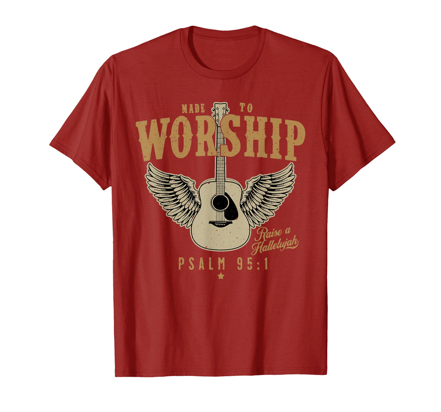 Made To Worship Psalm 95 Faith, Christian Bible Verse T-Shirt