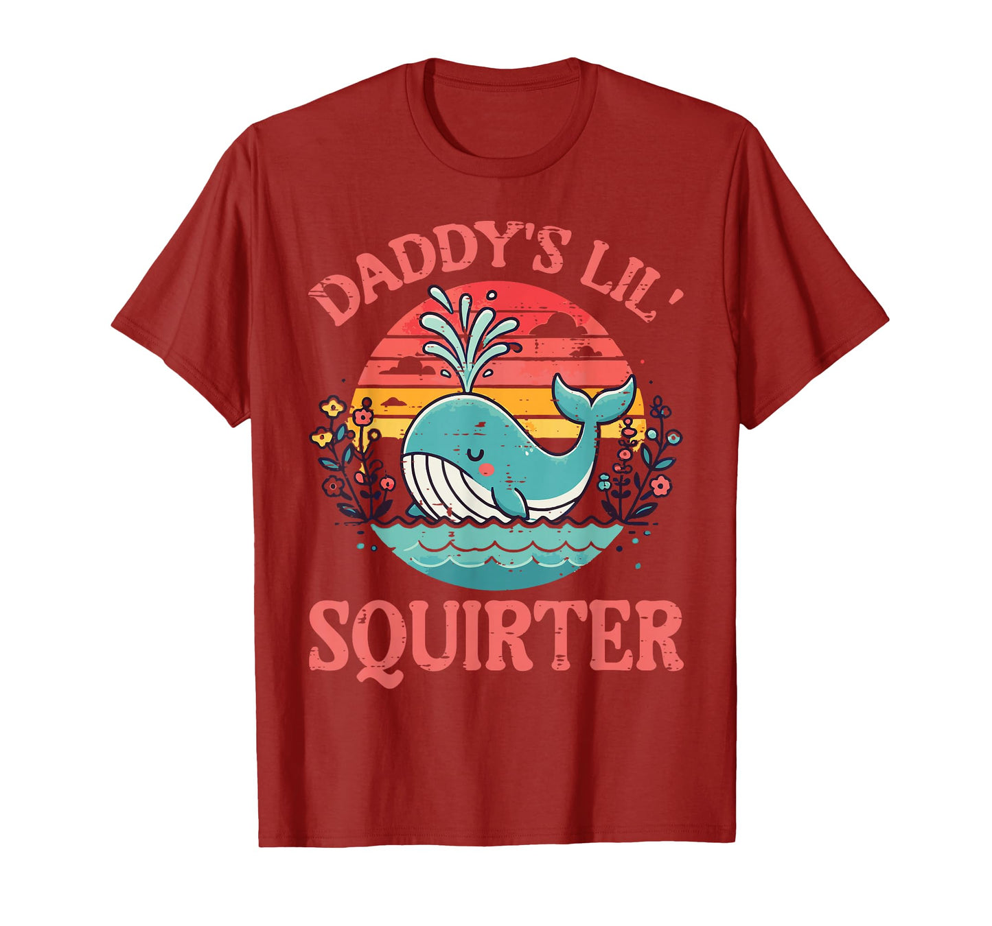 Daddys Little Whale Funny Inappropriate Adult Humor Women T-Shirt