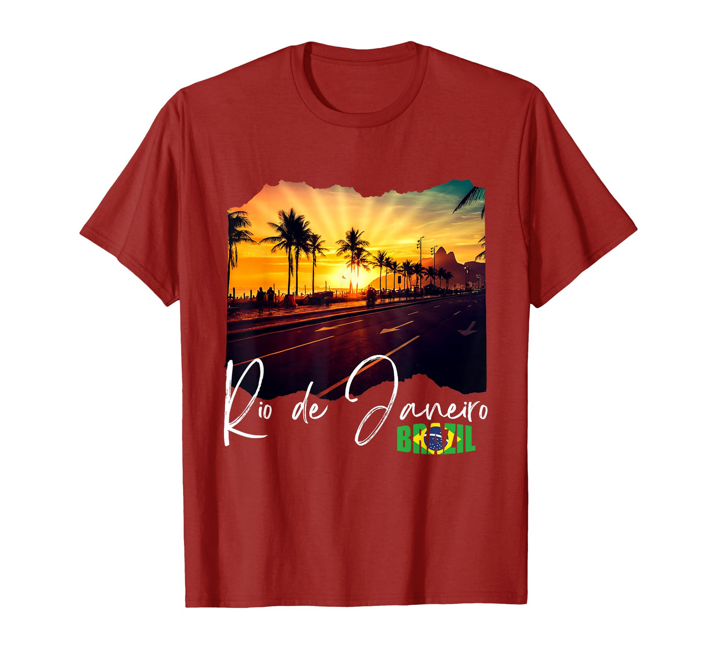 Rio de Janeiro Souvenir T-Shirt, Small, Black