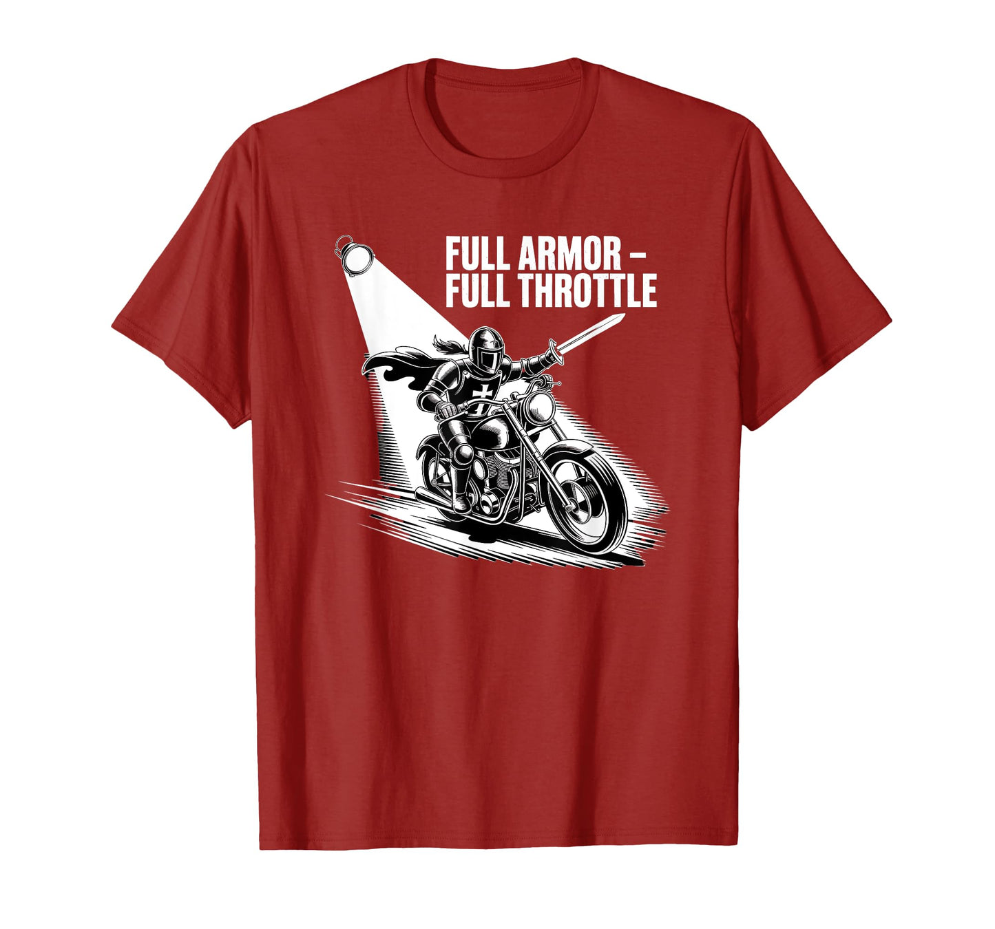 Full Armor Full Throttle Christian Biker Spirit T-Shirt