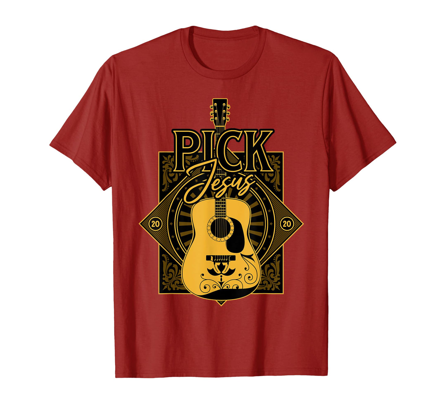 Pick Jesus - Funny Christian Pastor Guitar Worship Leader T-Shirt