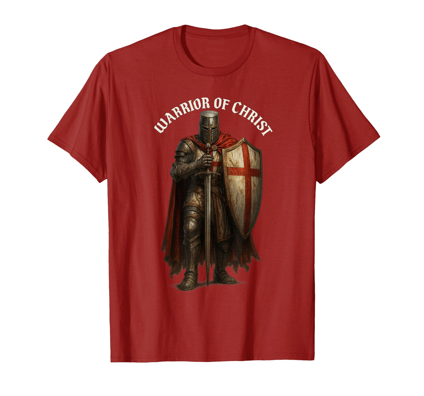 Warrior of Christ - Catholic Templar Knight Crusader T-Shirt