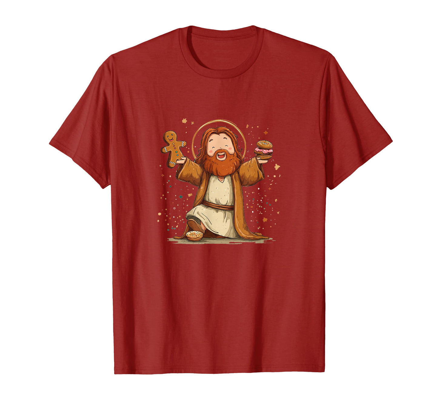 Cool Jesus Christ Loves Gingerbread for Boys and Girls T-Shirt