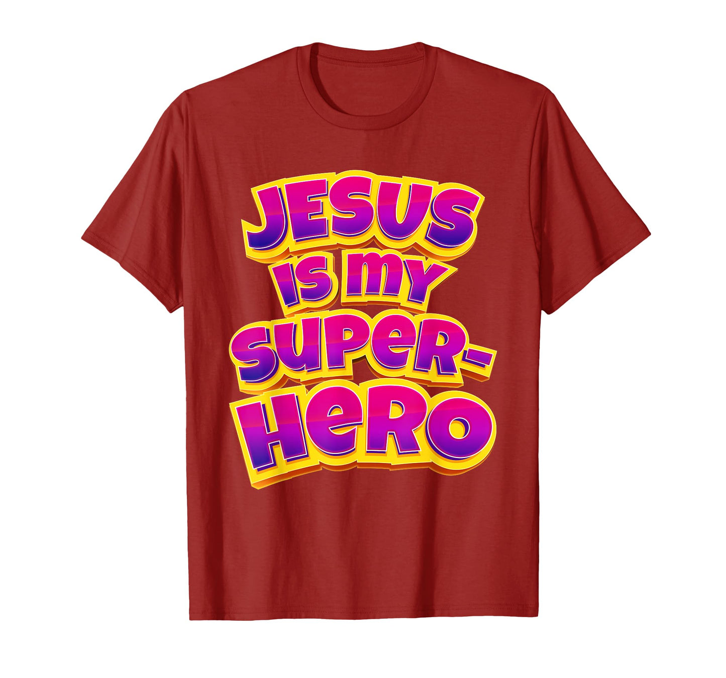 Jesus is My Superhero – Women & Girls Christian Faith Comic T-Shirt