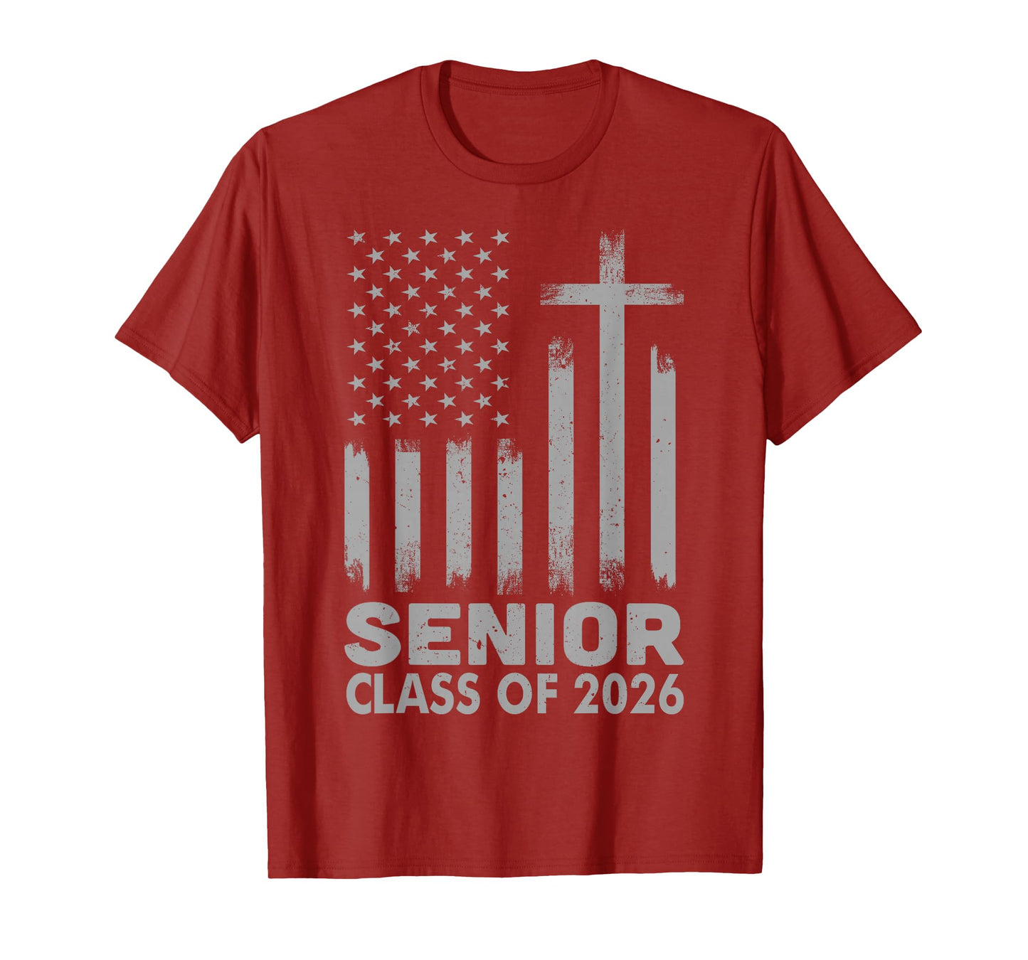 Senior Class of 2026 USA Flag Christian Graduation 2026 T-Shirt