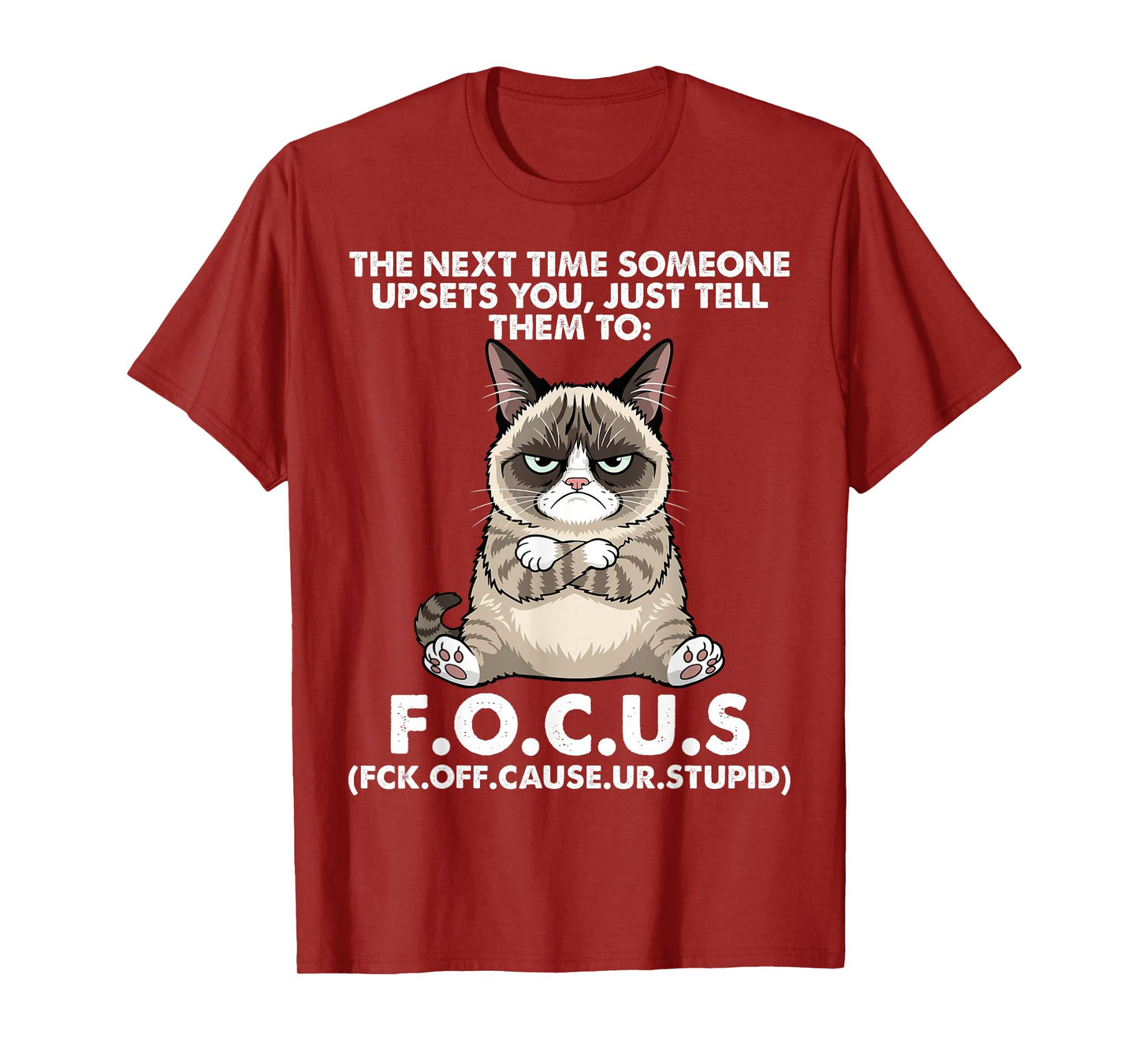 Cat The Next Time Someone Upsets You Just Tell Them to Focus T-Shirt
