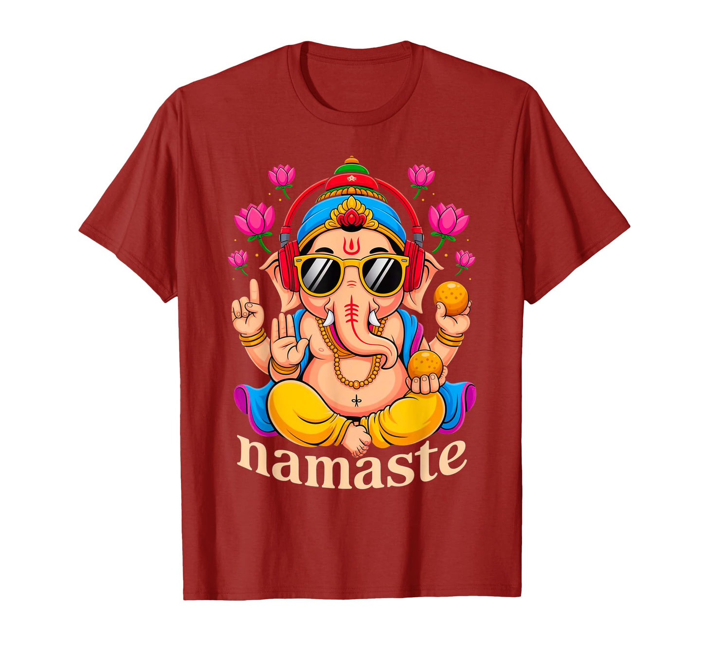 Hindu Ganesha Puja Elephant God India Meditation Yoga Murti T-Shirt