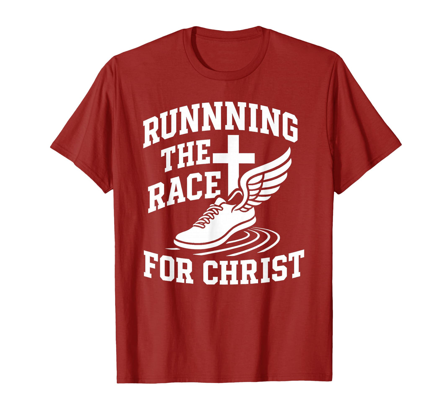 Running Race for Christ Collegiate Track T-Shirt