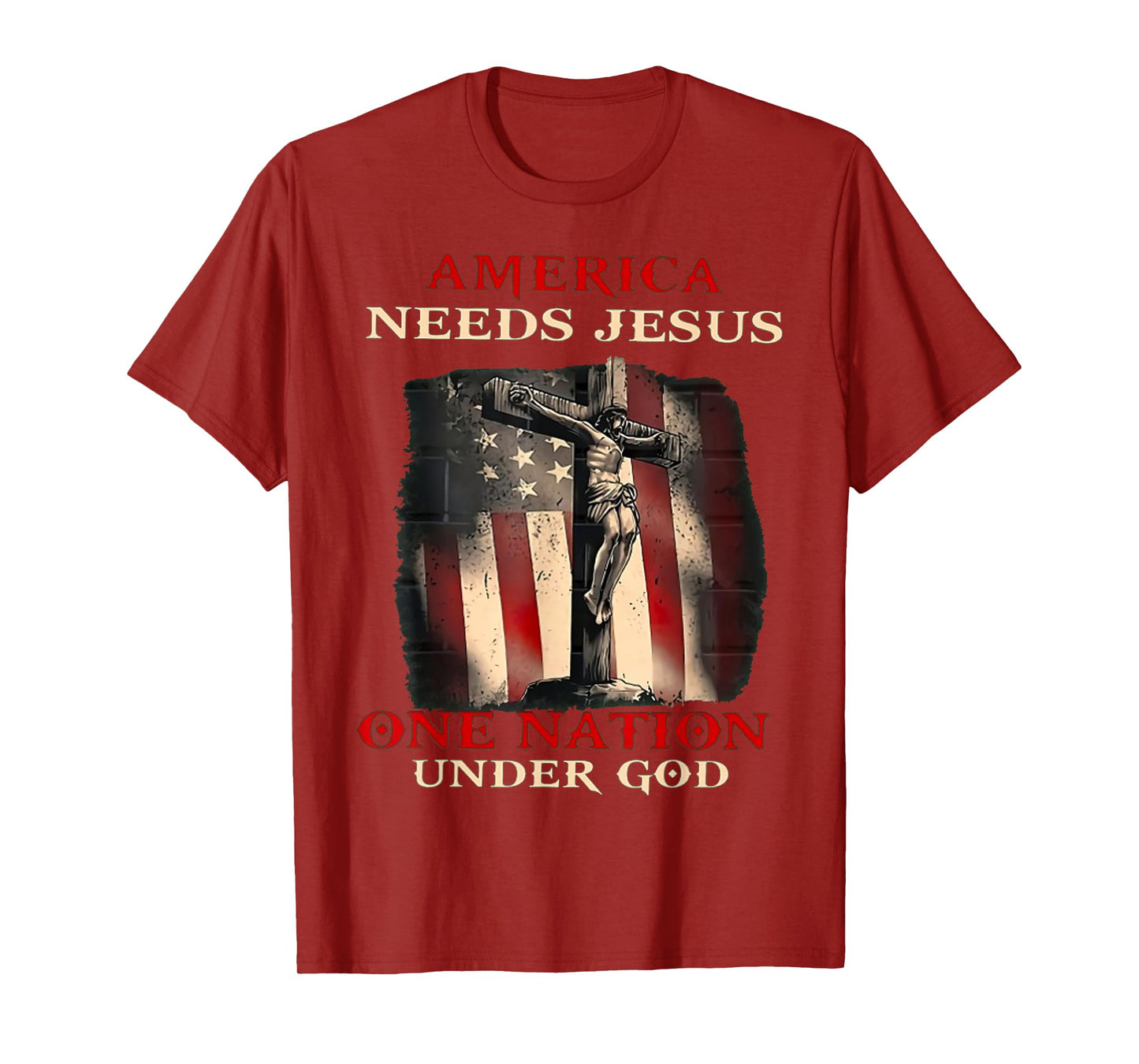 America Needs Jesus One Nation Under God T-Shirt