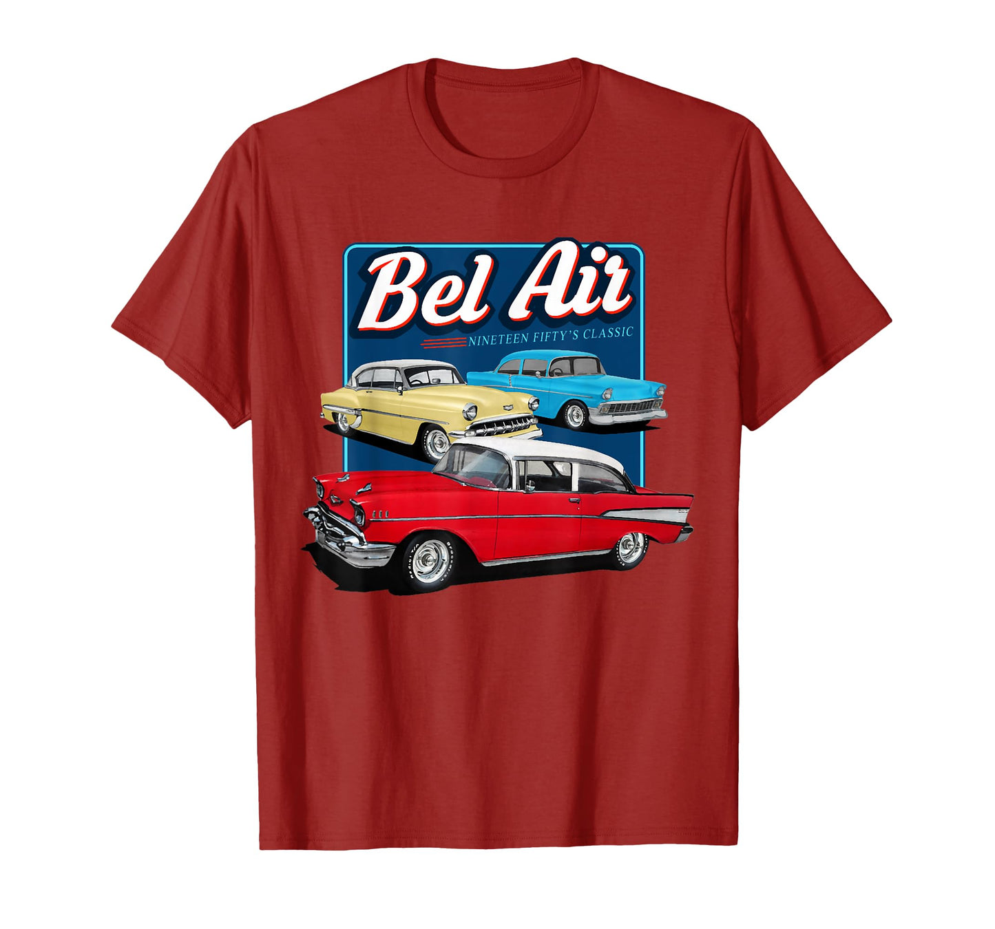 55 57 50 90s Chevys Bel Air Muscle Cars Truck T-Shirt