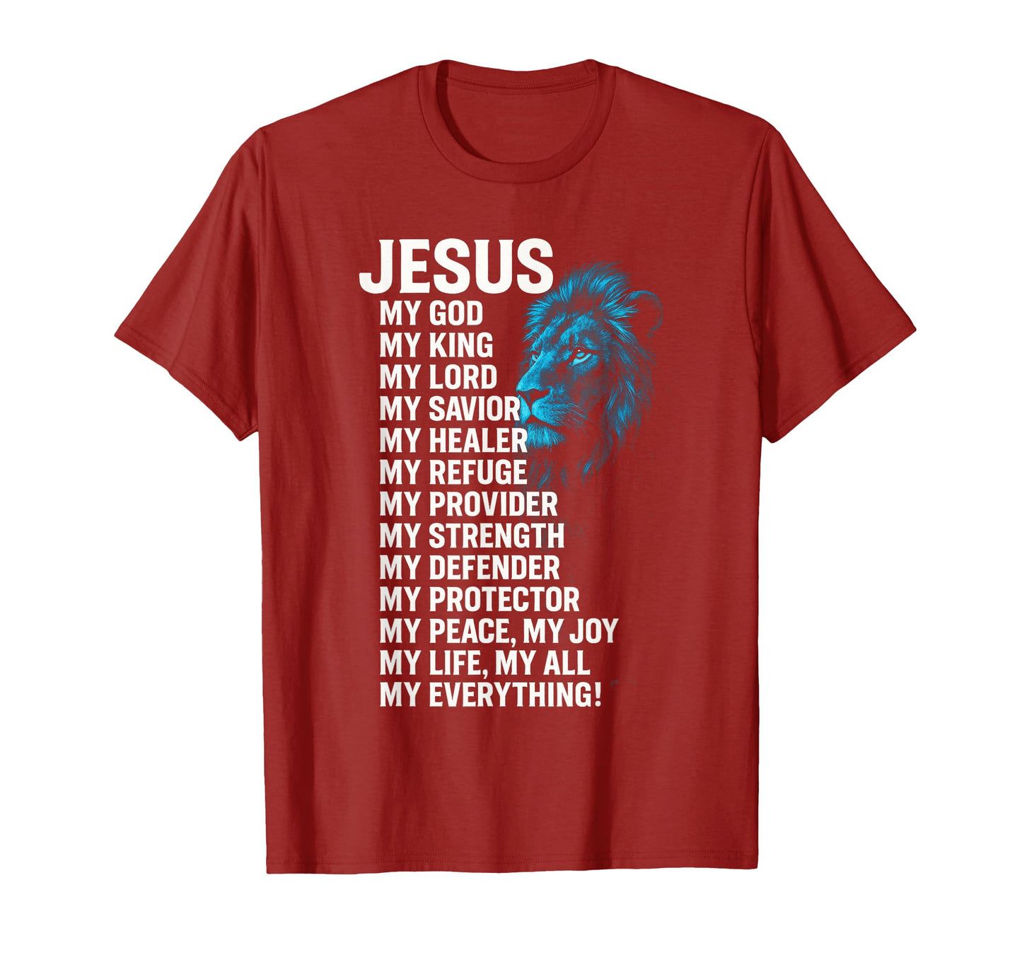 Jesus - Lion Christian King Lord Savior Faith T-Shirt