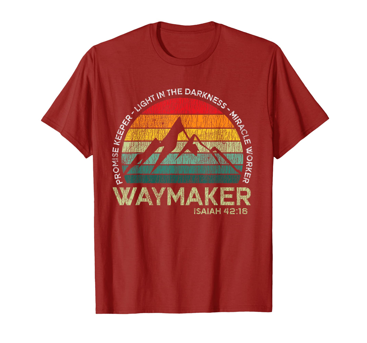 Vintage Waymaker Promise Keeper Miracle Worker Christian T-Shirt
