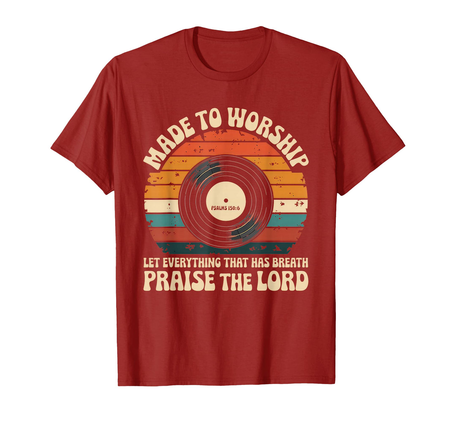 Worship Tshirt Christian Music Retro Cassette Psalms 150:6 T-Shirt