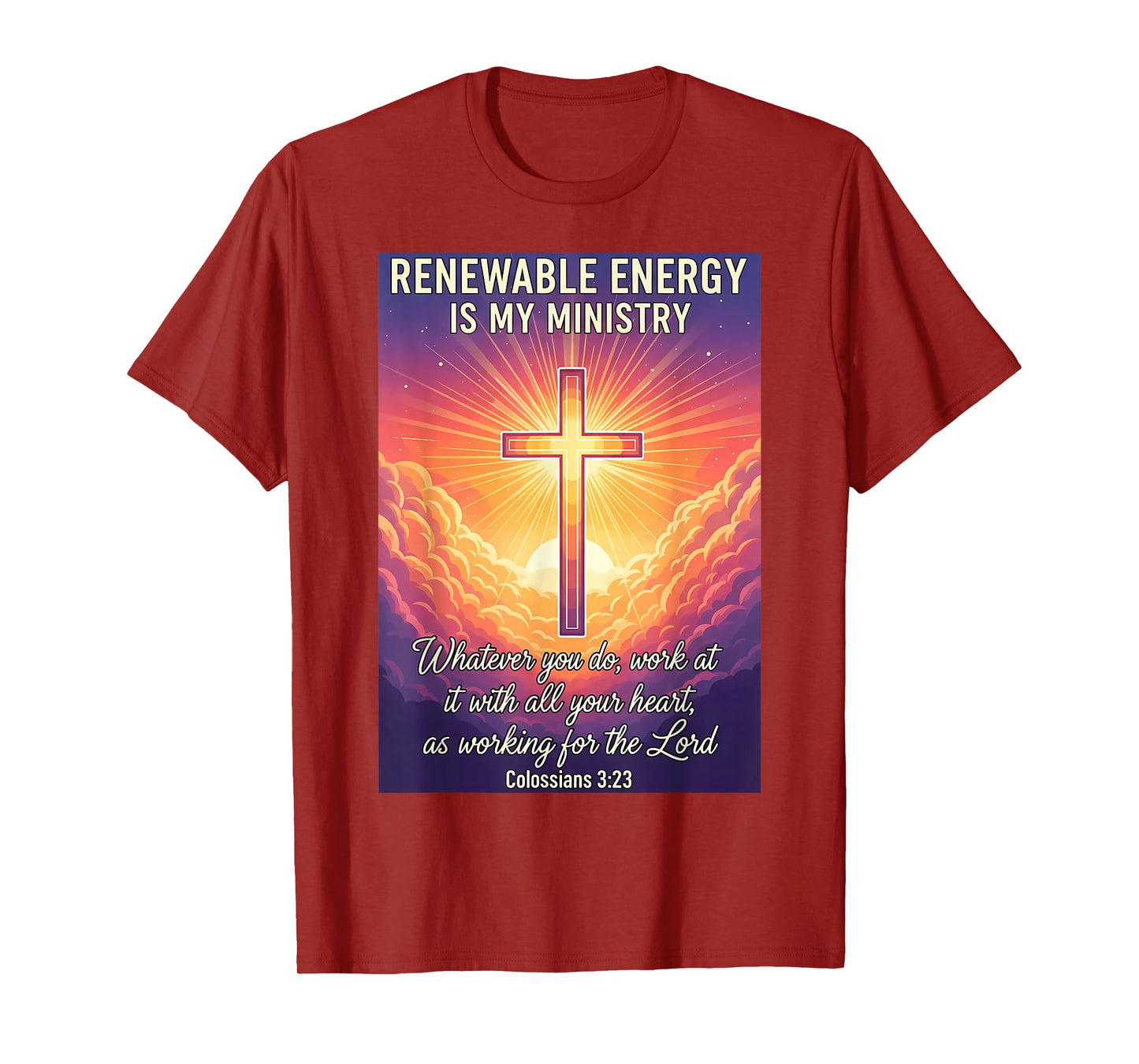 Christian Renewable Energy is My Ministry Specialist Jesus T-Shirt