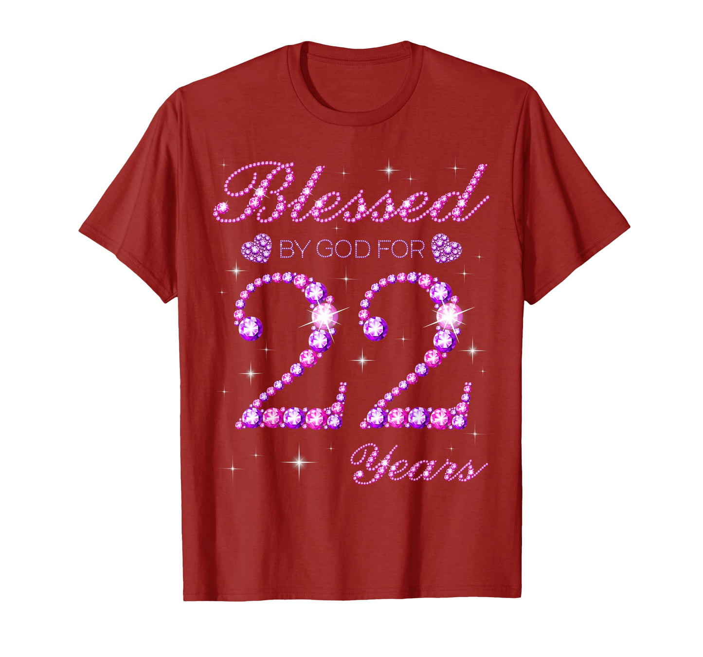 Blessed by God for 22 Years Old 22nd Birthday Party T-Shirt