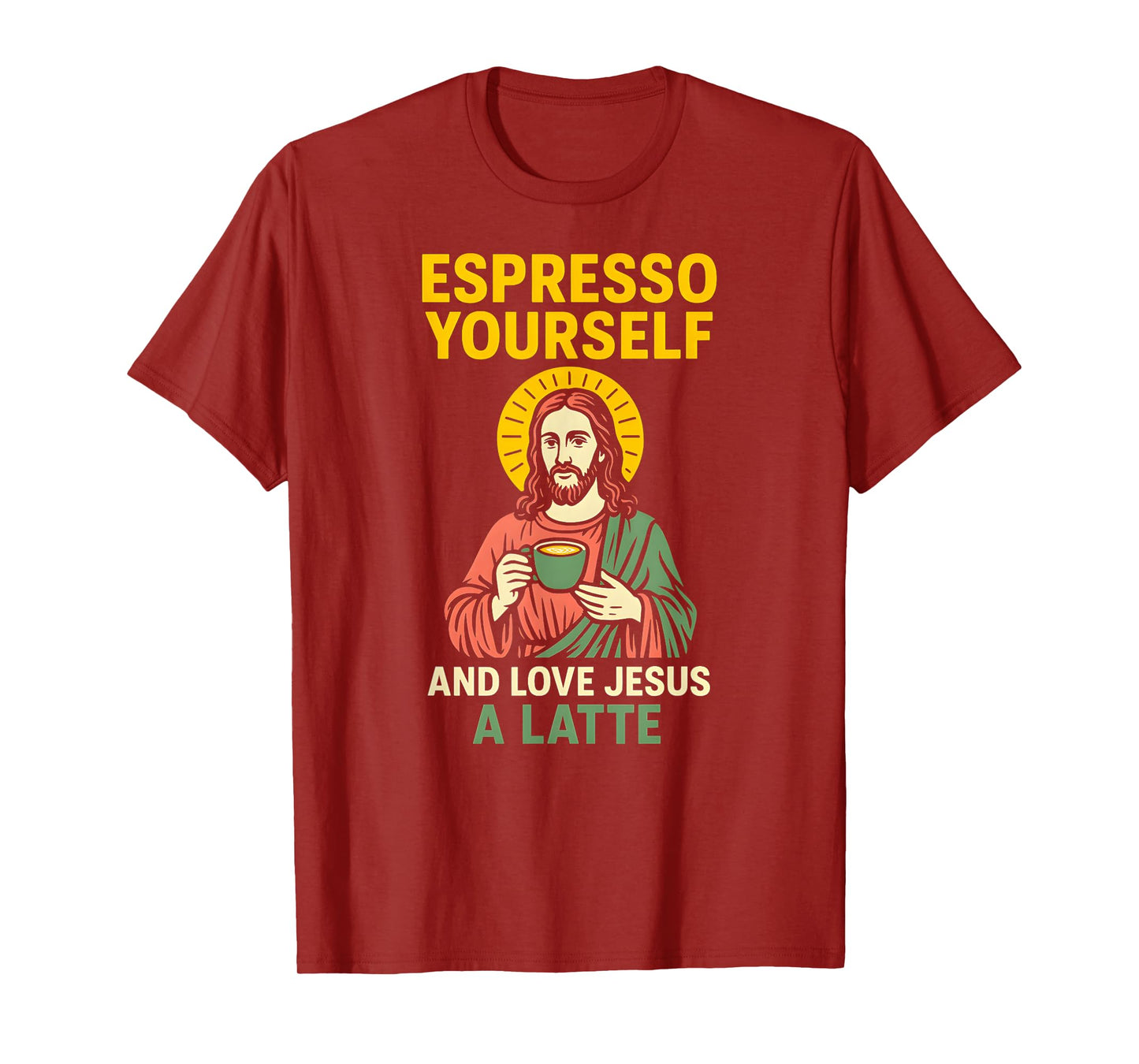 Jesus Pun Espresso Yourself Fun Womans Christian Faith T-Shirt