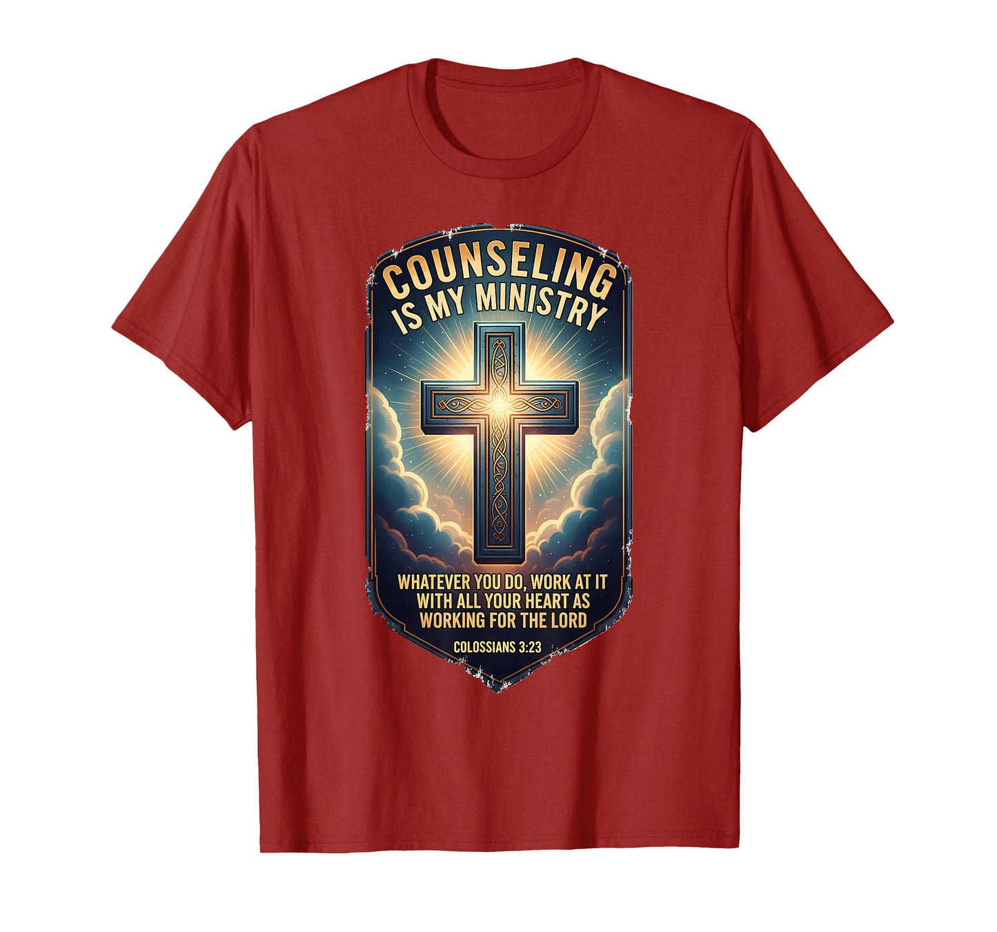 Christian Counselor Counseling is My Ministry Bible Verse T-Shirt