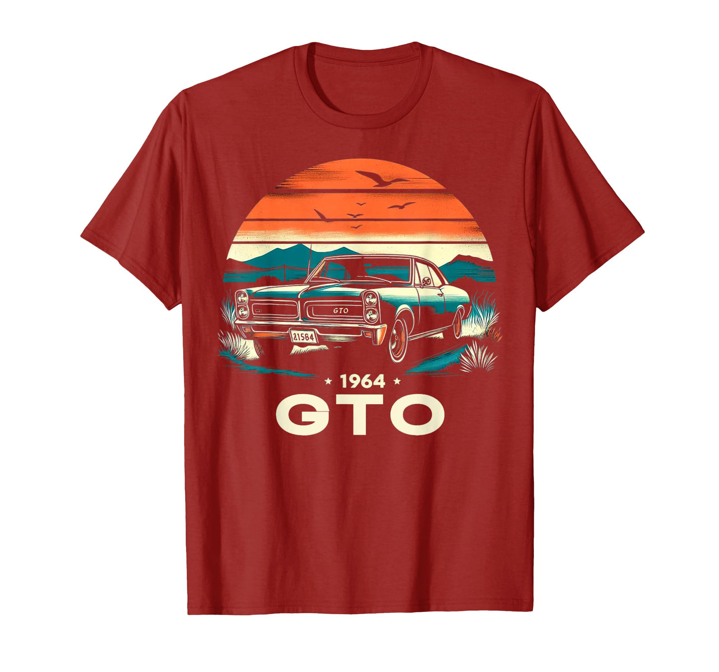 1964 64 GTO Classic Car Old School Muscle Vintage Car T-Shirt