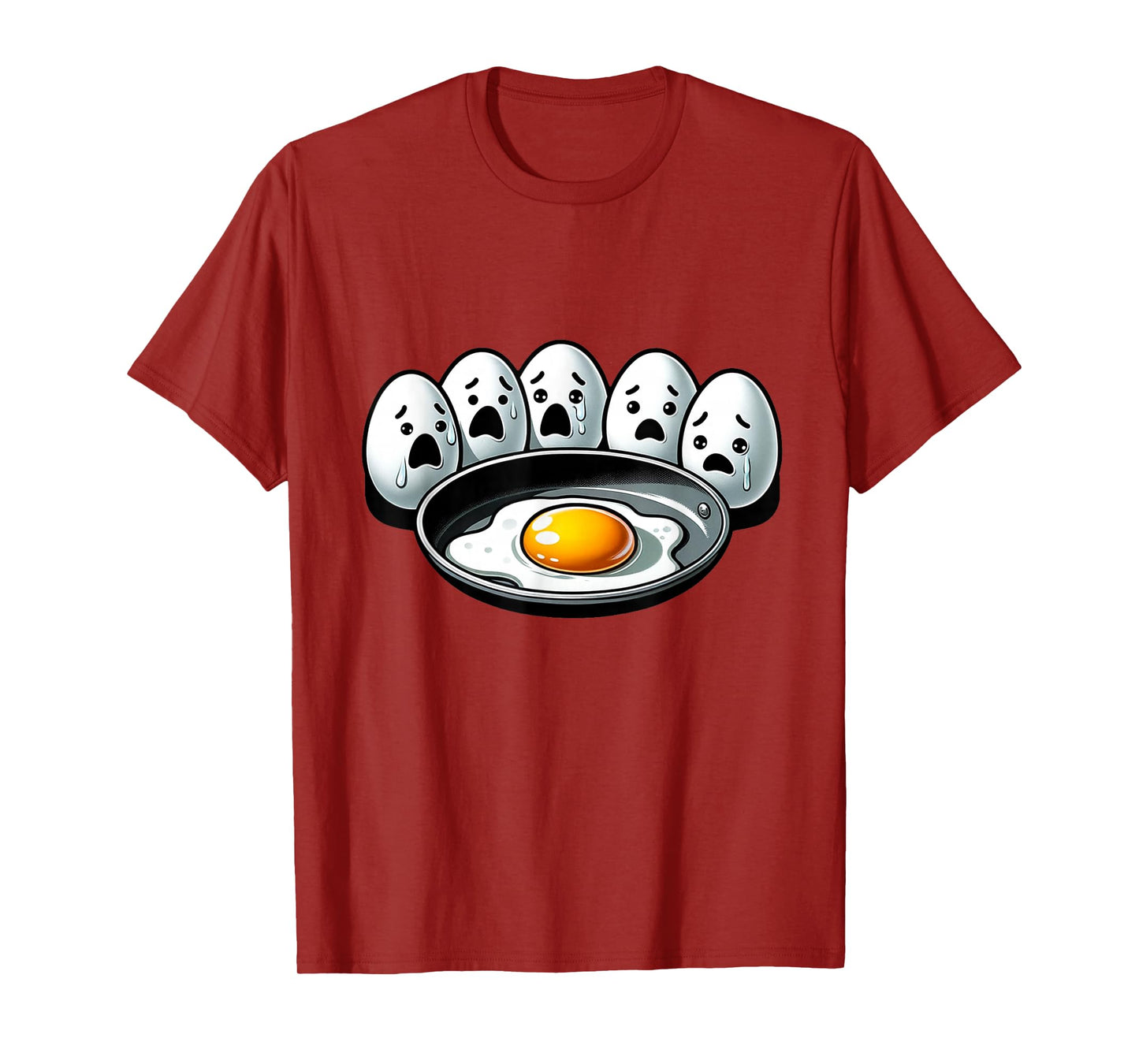 Witty Humor Quote Egg Memes Funny Egg Pun Cool Fried Egg T-Shirt, Small, Black