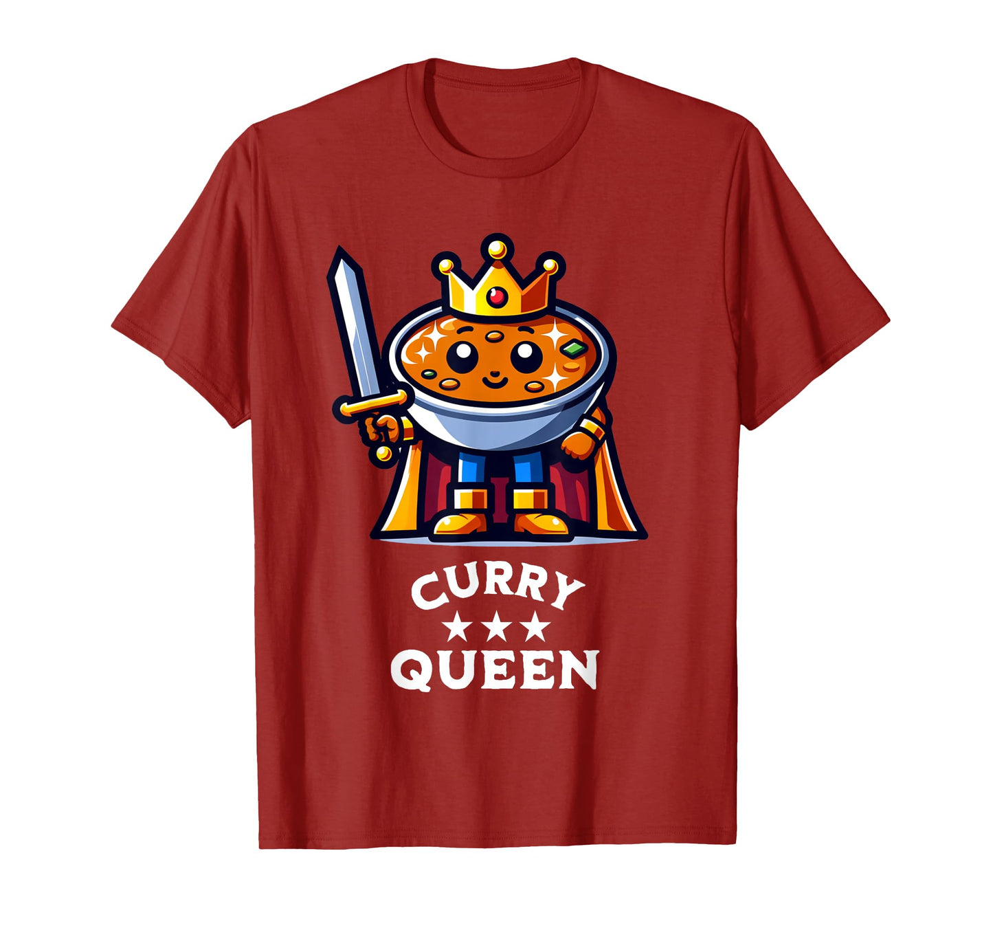Curry Queen Funny Indian Food Quote T-Shirt