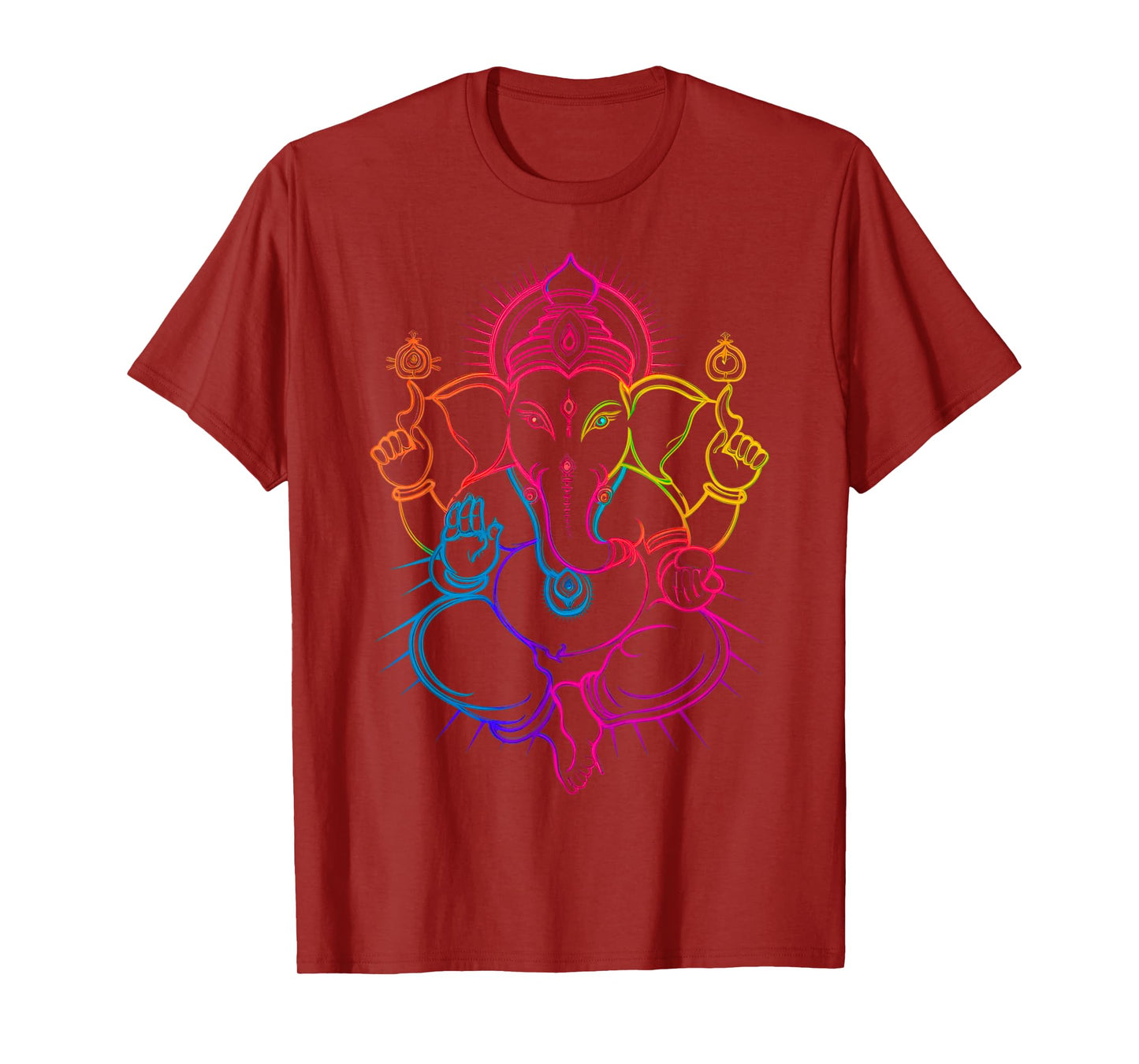 Hindu Ganesha Puja Elephant God India Meditation Yoga Murti T-Shirt