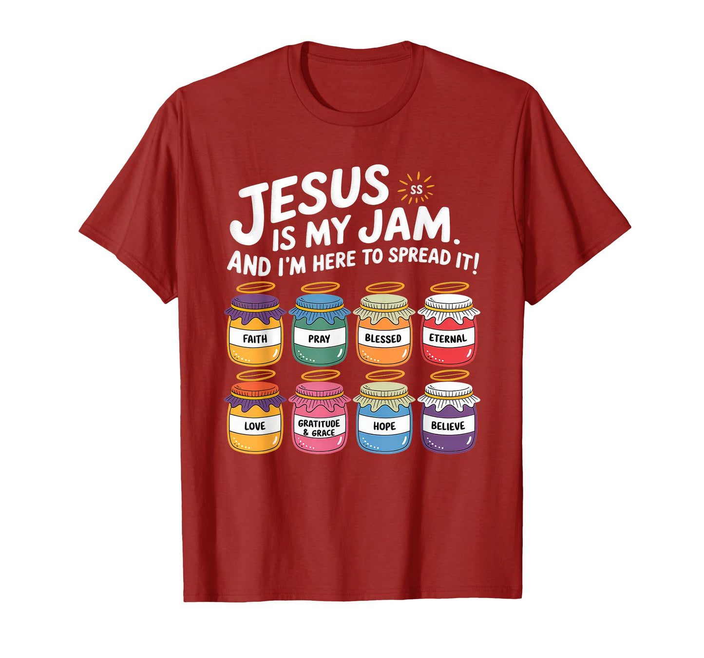 Jesus is My Jam Tshirt Men Women Christian Bible Verse T-Shirt
