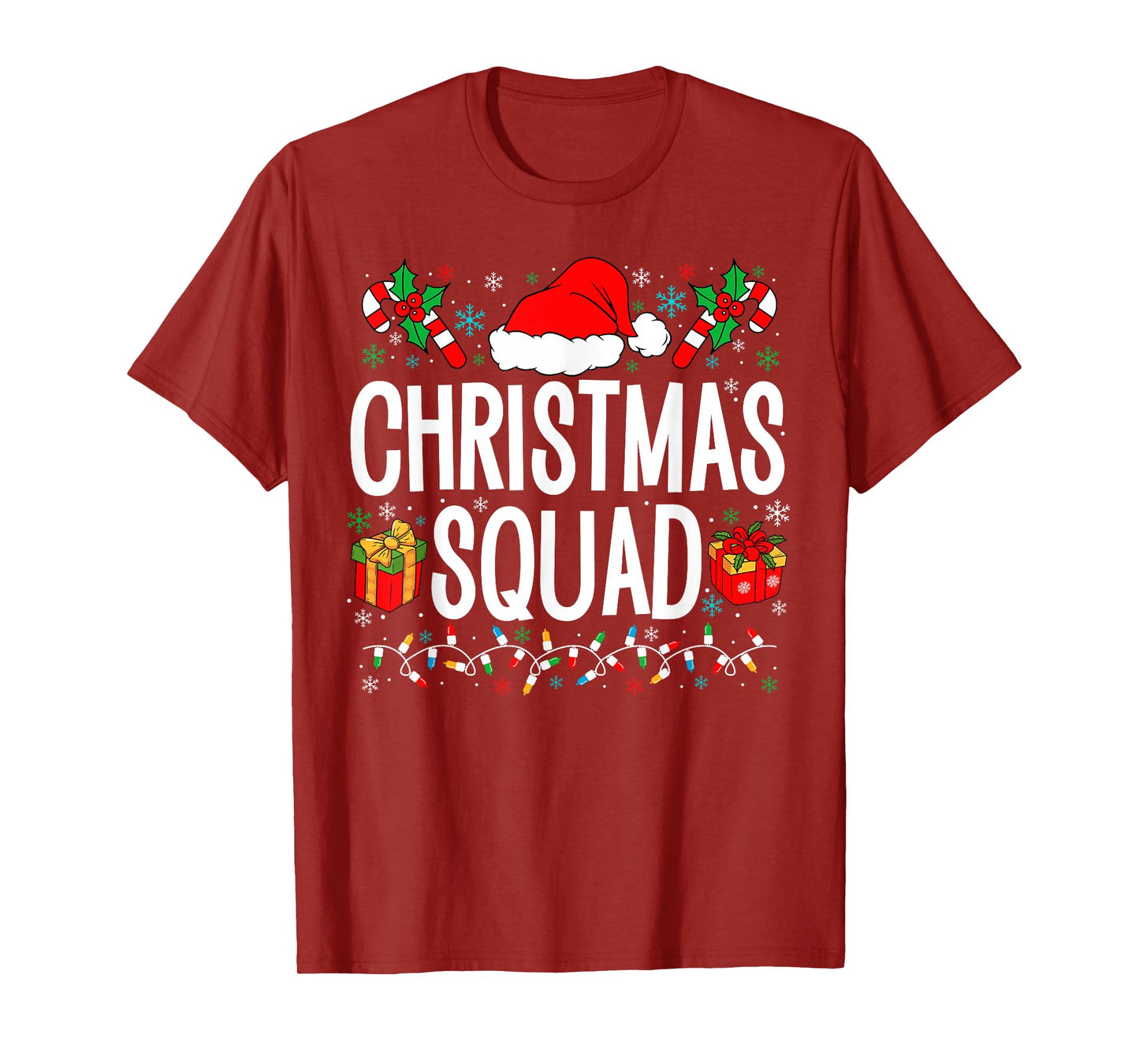 Christmas Squad Family Group Matching Christmas Pajama Party T-Shirt