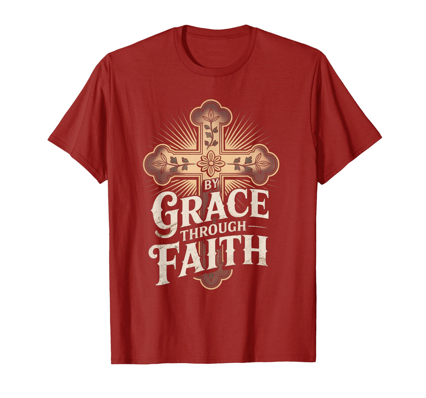 Ephesians 2:8-9 Saved by Grace Through Faith Tee T-Shirt