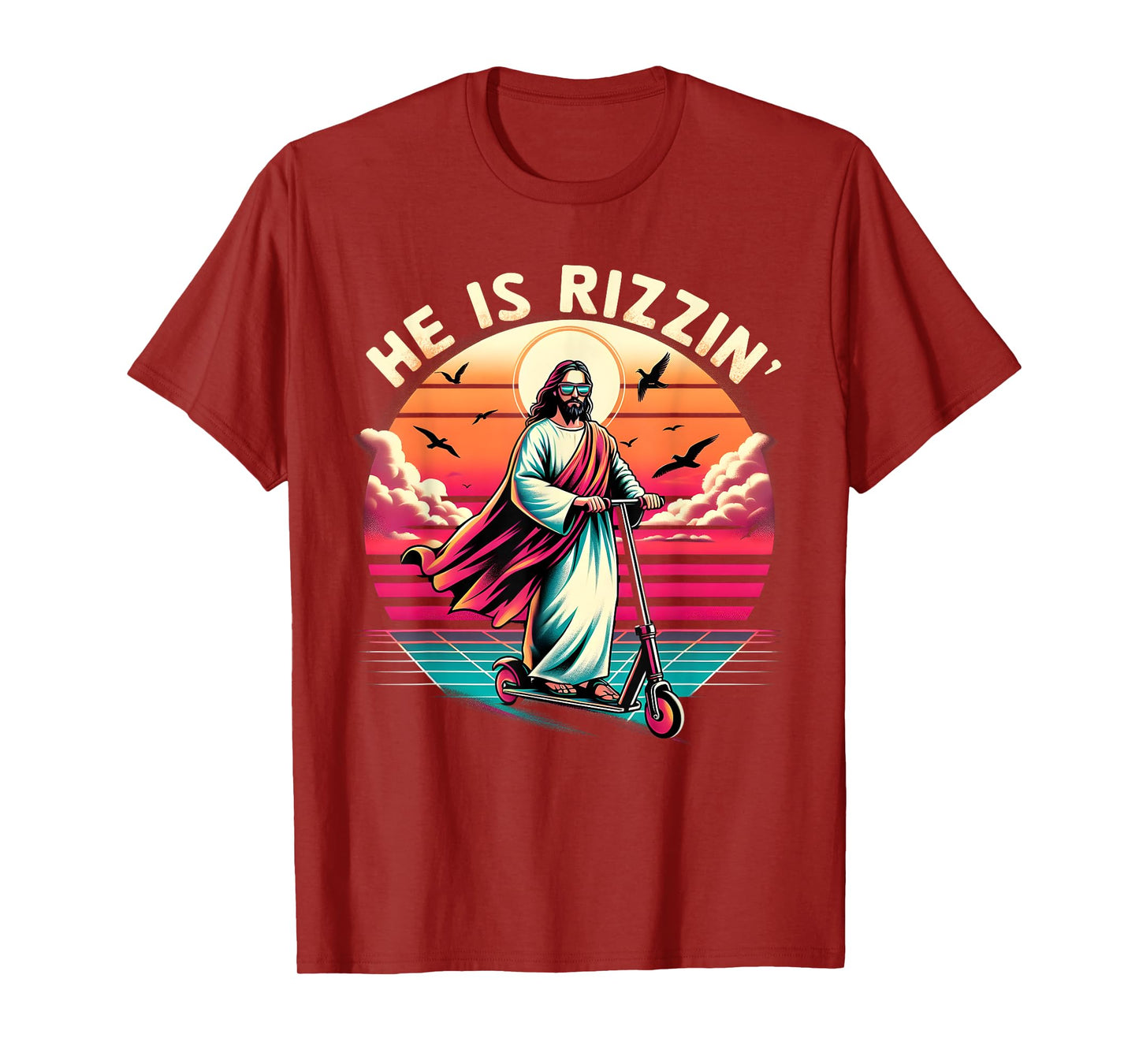 Jesus Has Rizzen He Is Rizzen Jesus Is Rizzen Cool Jesus T-Shirt