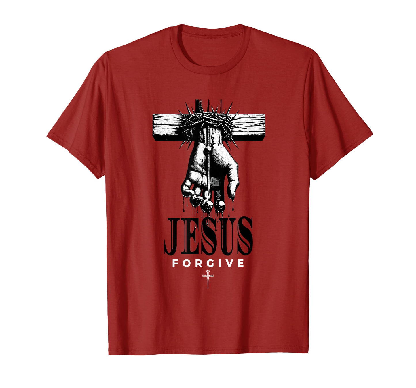 Jesus Forgive Cross Christian Gift for Women Men T-Shirt