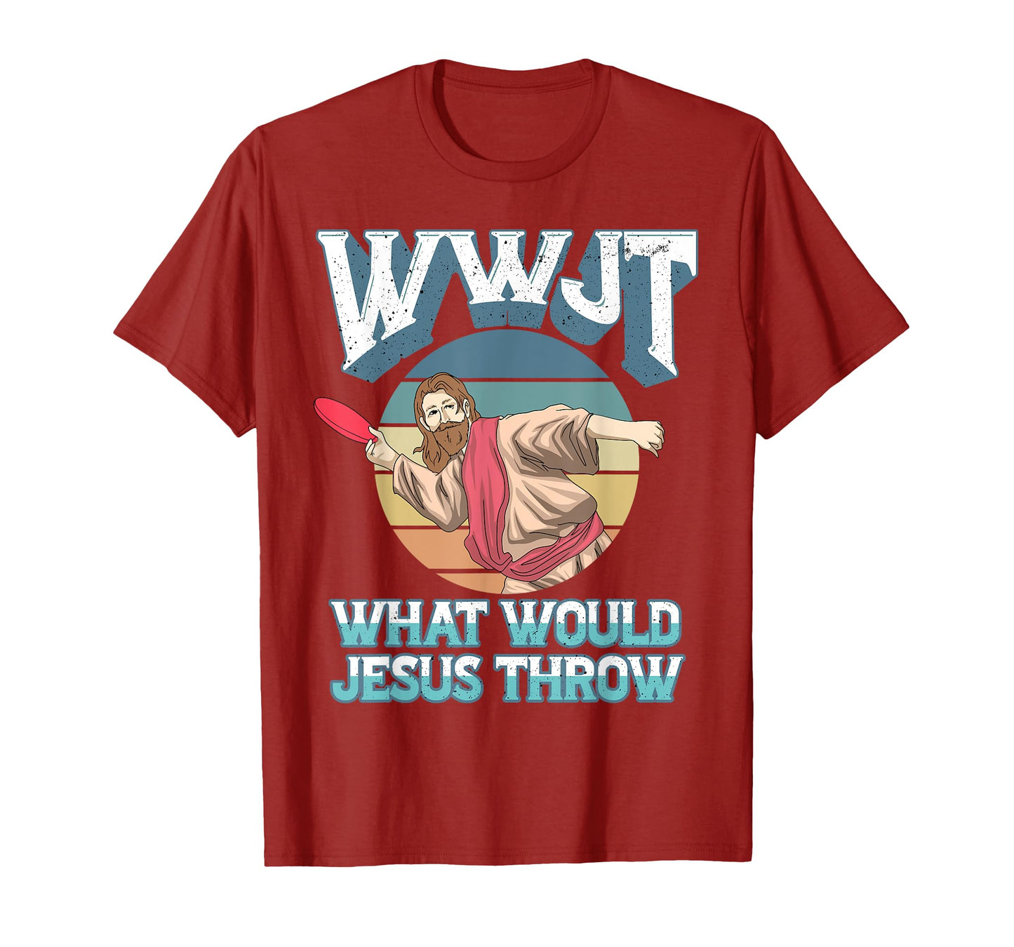Disc Golf WWJT What Would Jesus Throw Frisbee Golf Christian T-Shirt