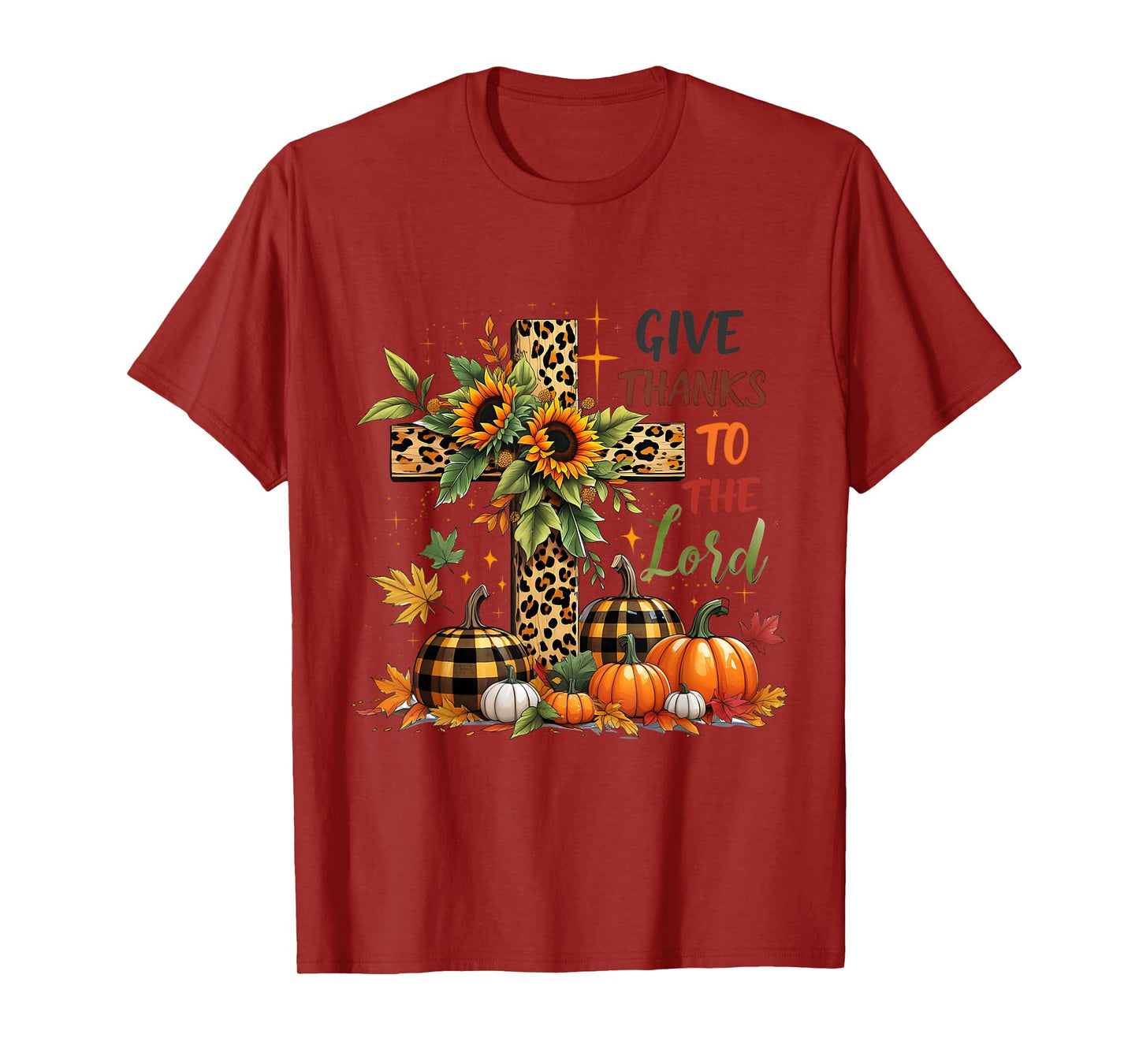 Pumpkin Thanksgiving Coquette Give Thanks to The Lord Fall T-Shirt