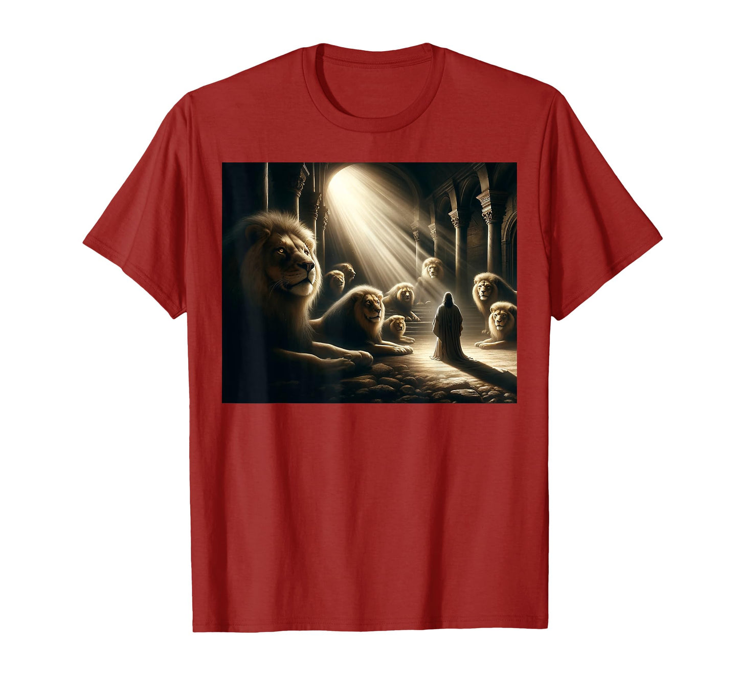 Daniel in the Lion’s Den Christian Faith-Based Apparel T-Shirt