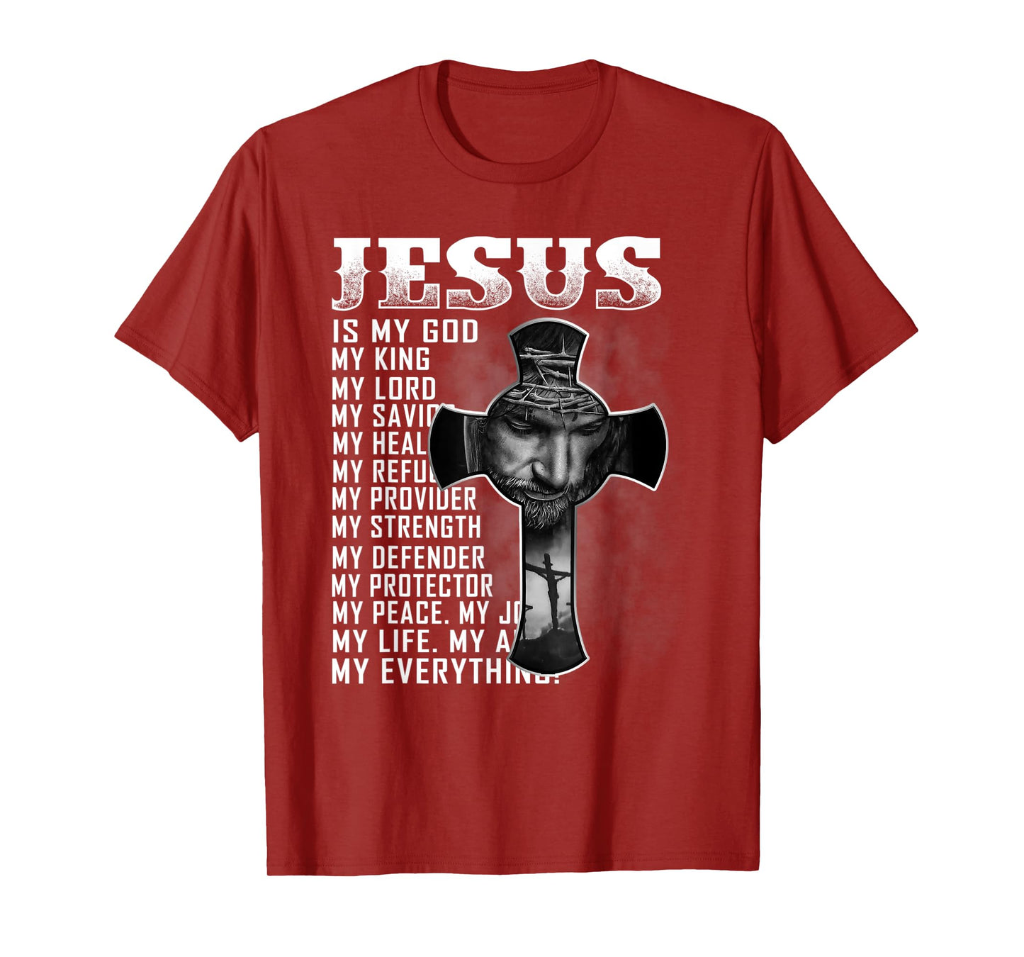 Jesus Is My God My King My Lord My Savior Christian T-Shirt