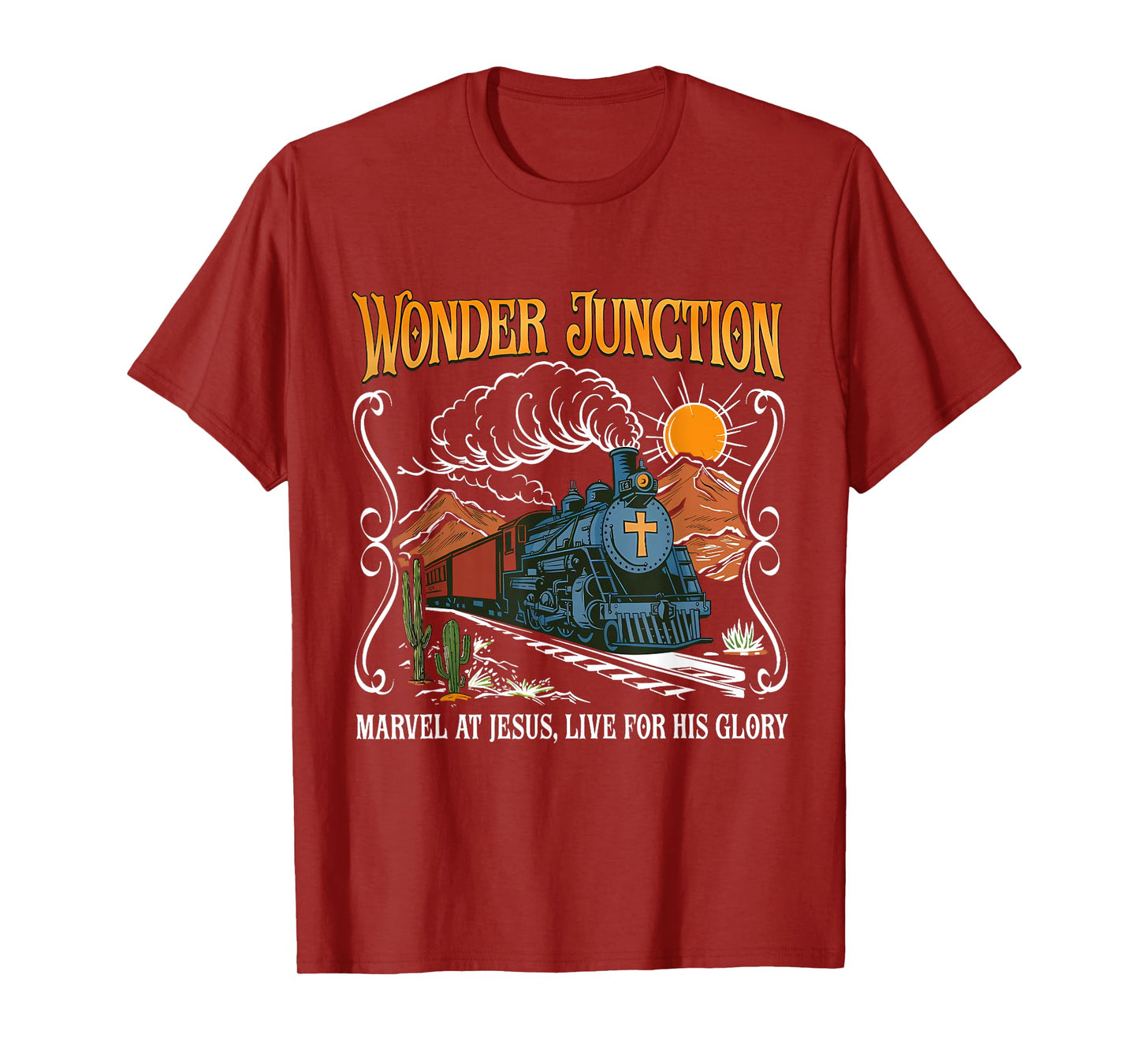 Wonder Junction Marvel At Jesus Christian Summer Bible Camp T-Shirt