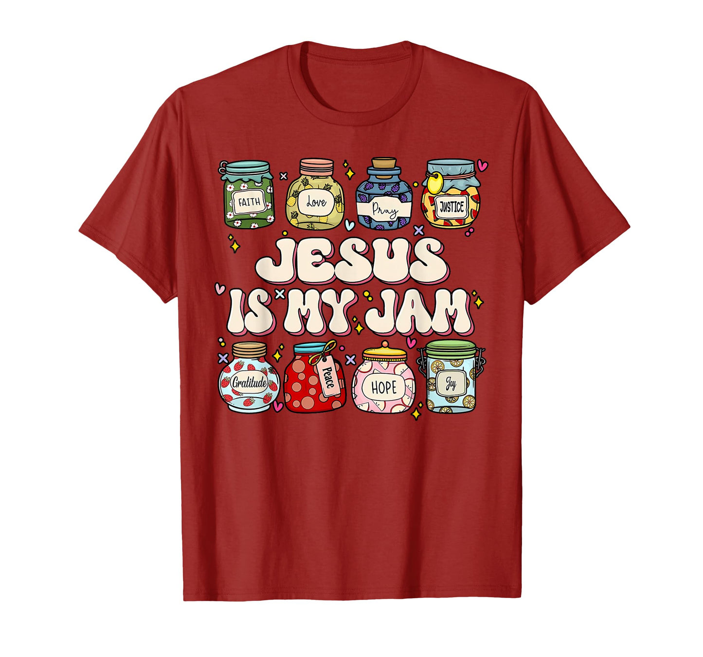 Jesus Is My Jam Christian Faith Religious Christ Women Kids T-Shirt