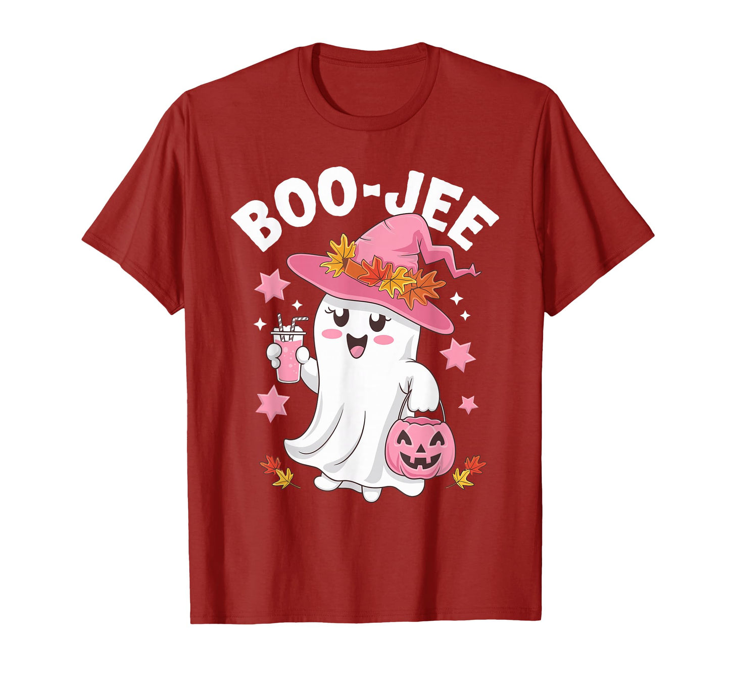 Boo Jee Halloween Boujee Boo Jee Ghost Pink T-Shirt